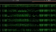 The classic DOOM game over htop, the text-based process viewer