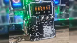 Raspberry Pi Pico Powered Cyberpunk Neck Watch Tells More Than Just the Time